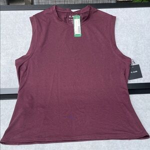 01-ALGO Men's Sleeveless Tank - Deep Plum